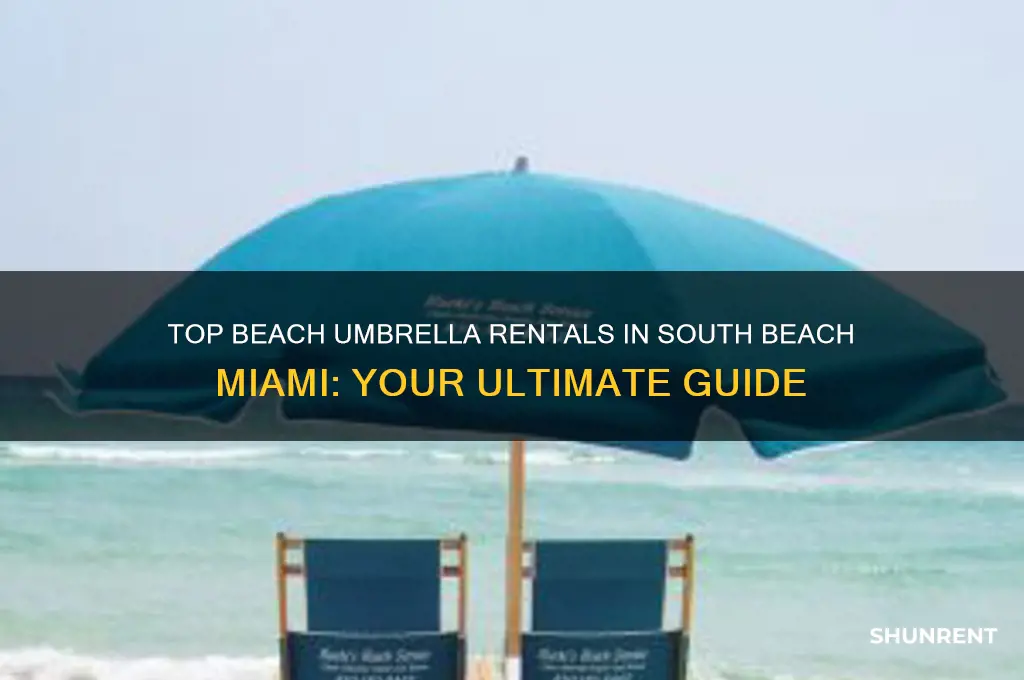 where to rent beach umbrellas in south beach miami