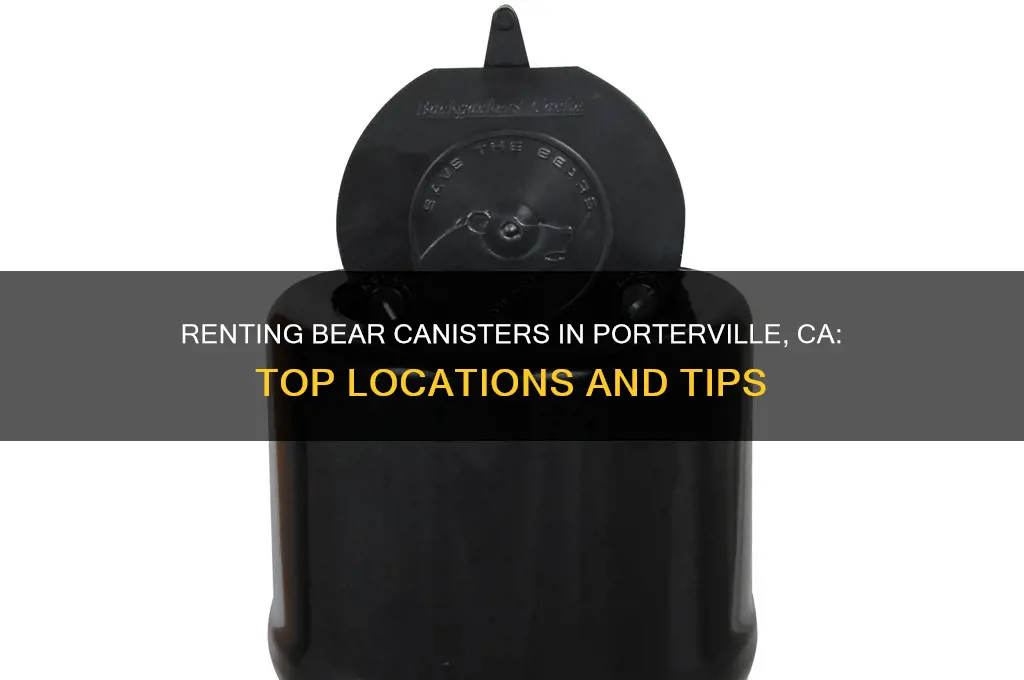 where to rent bear canister in porterville ca