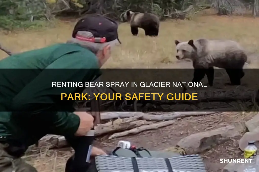where to rent bear spray glacier national park