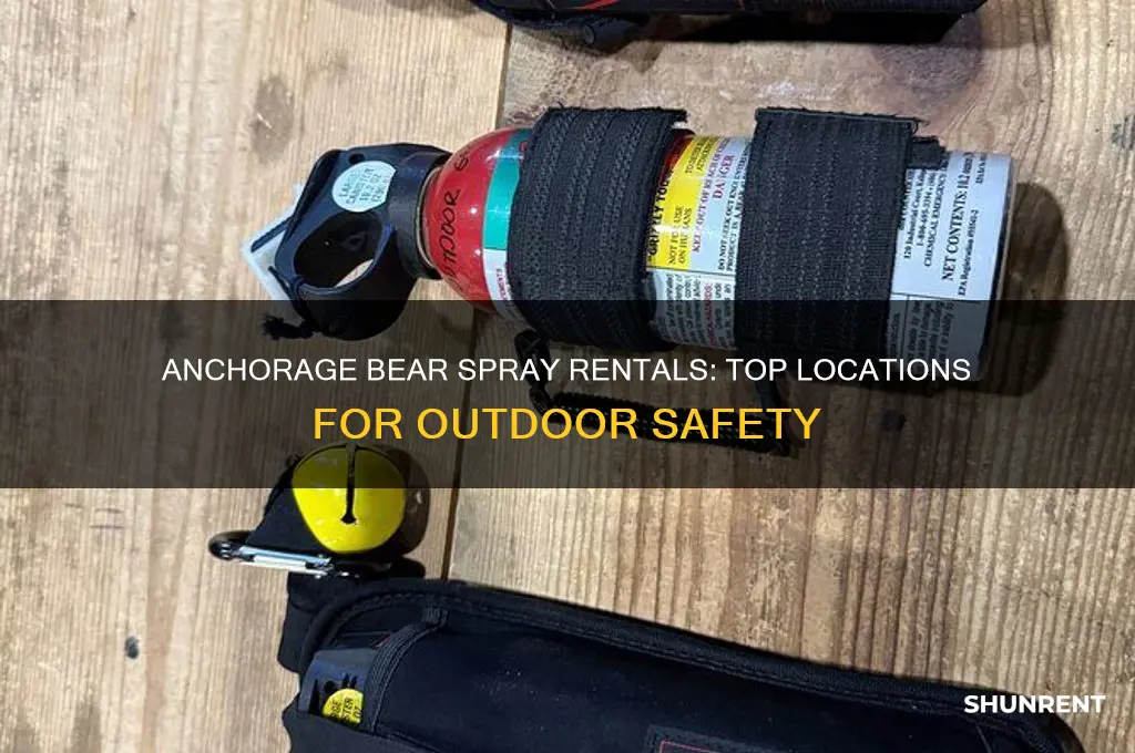 where to rent bear spray in anchorage alaska
