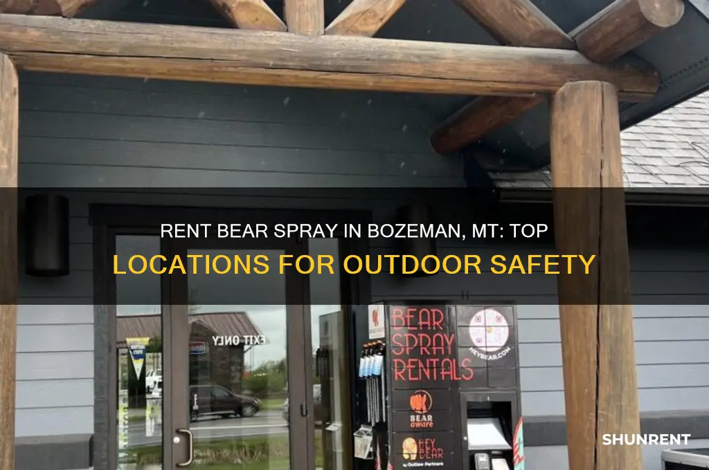 where to rent bear spray in bozeman mt