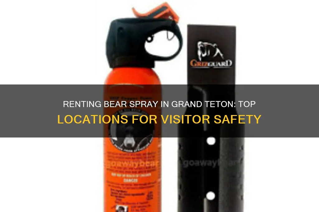 where to rent bear spray in grand teton