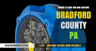 Rent Bed Bug Heaters in Bradford County, PA: Top Locations
