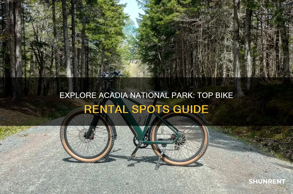 where to rent bikes in acadia national park