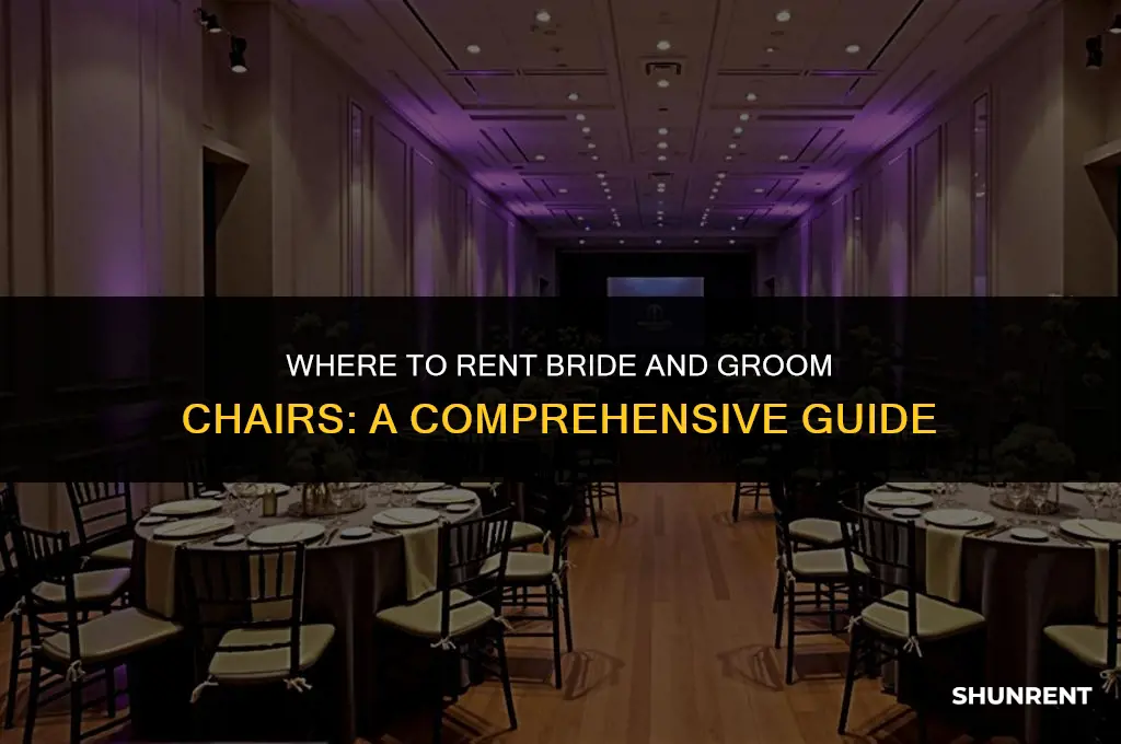 where to rent bride and groom chairs