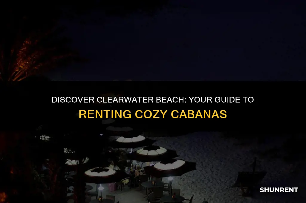 where to rent cabanas on clearwater beach