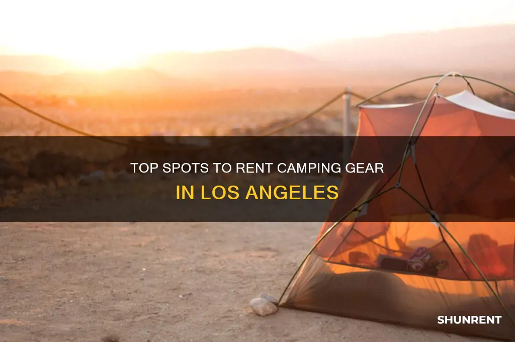 where to rent camping gear in los angeles