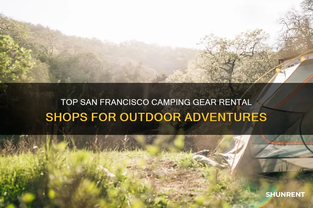 where to rent camping gear in san francisco