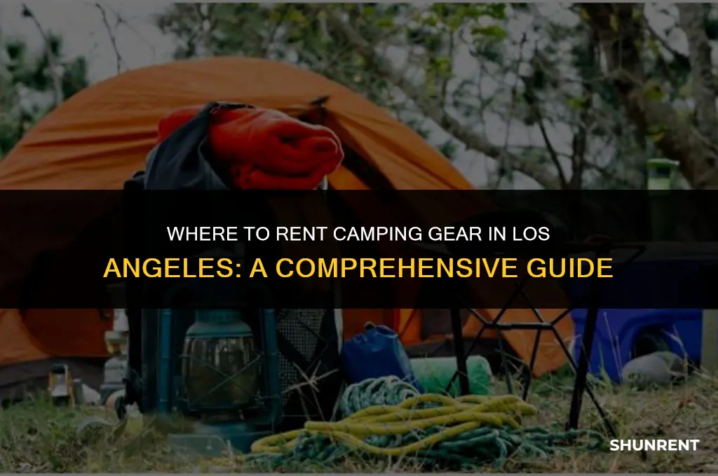where to rent camping gear los angeles