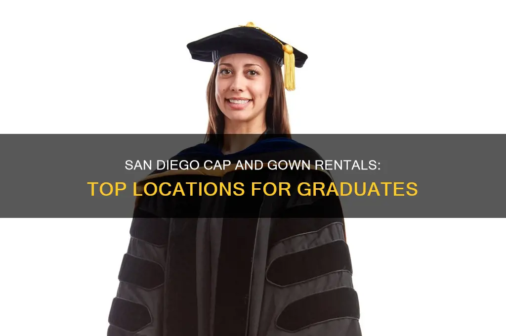 where to rent cap and gown in san diego