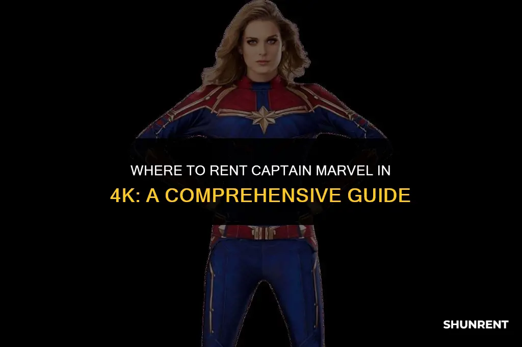 where to rent captain marvel in 4k