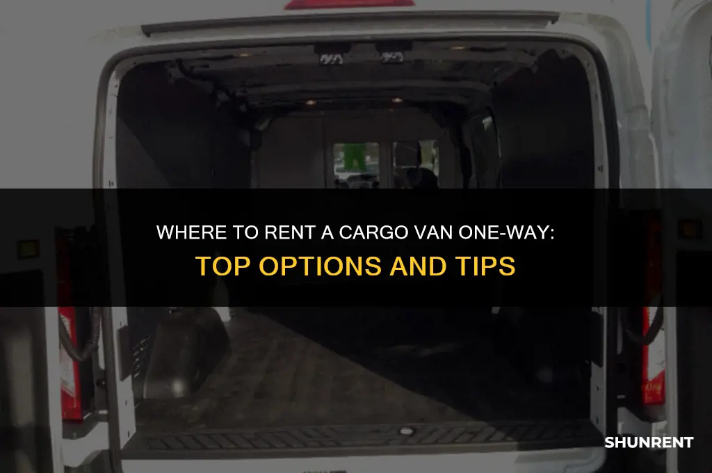 where to rent cargo van one way