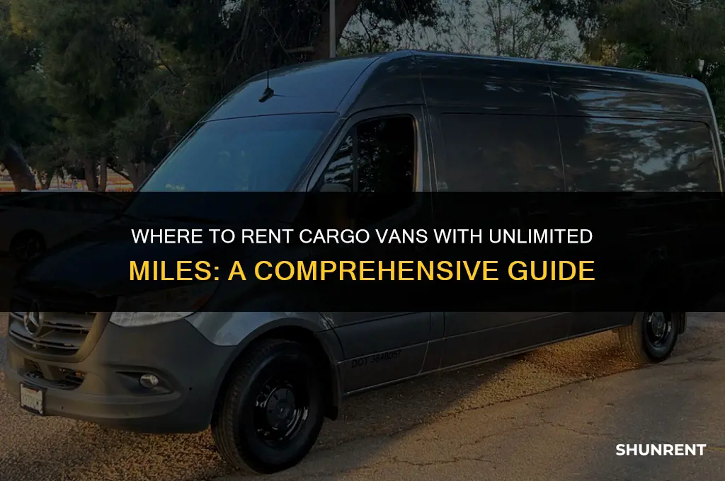 where to rent cargo van unlimited miles