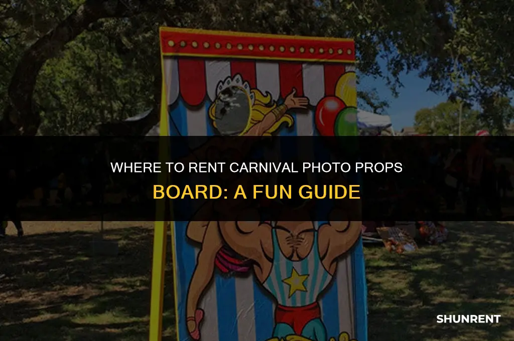 where to rent carnival photo props board