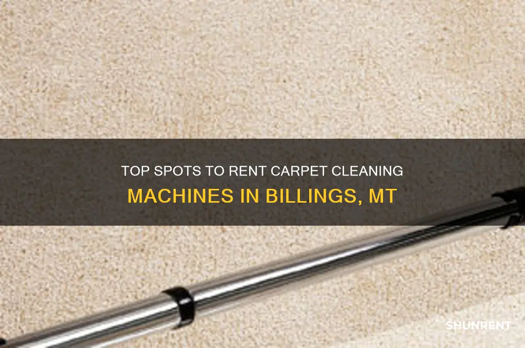 where to rent carpet cleaning machine billings mt