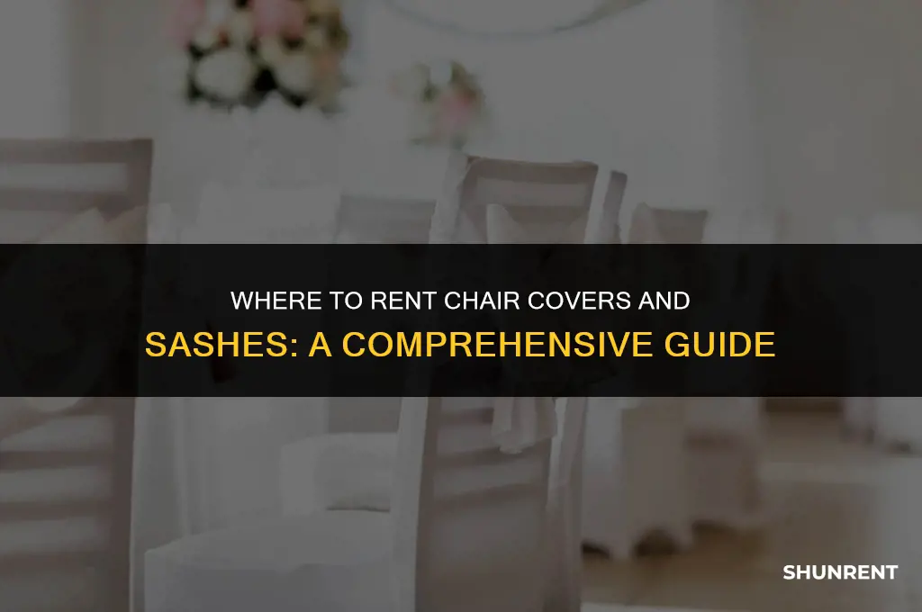 where to rent chair covers and sashes