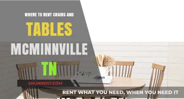 Top McMinnville TN Rentals: Chairs and Tables for Your Event