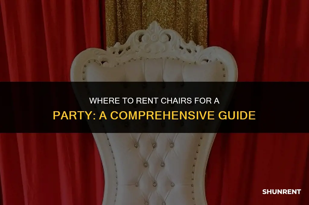 where to rent chairs for a party