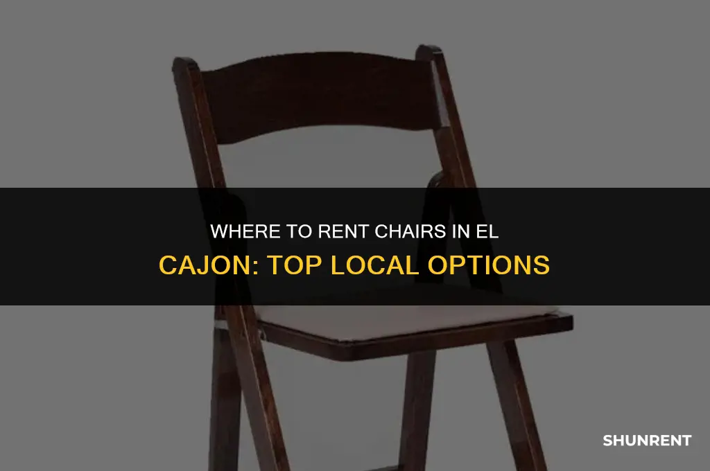 where to rent chairs in el cajon