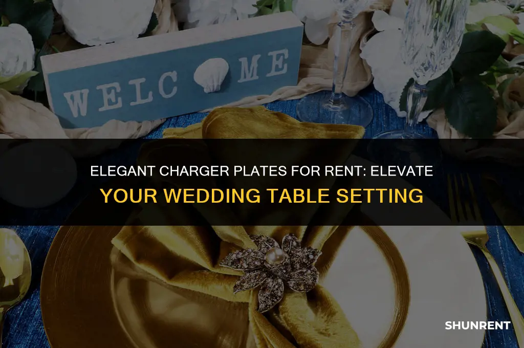 where to rent charger plates for wedding