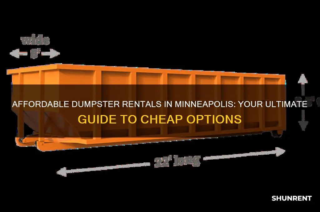 where to rent cheap dumpster in minneapolis mn