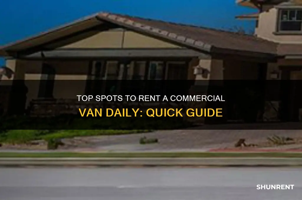 where to rent commercial van for a day