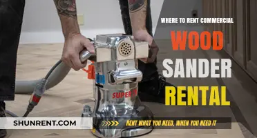 Where to Rent Commercial Wood Sanders: A Comprehensive Guide