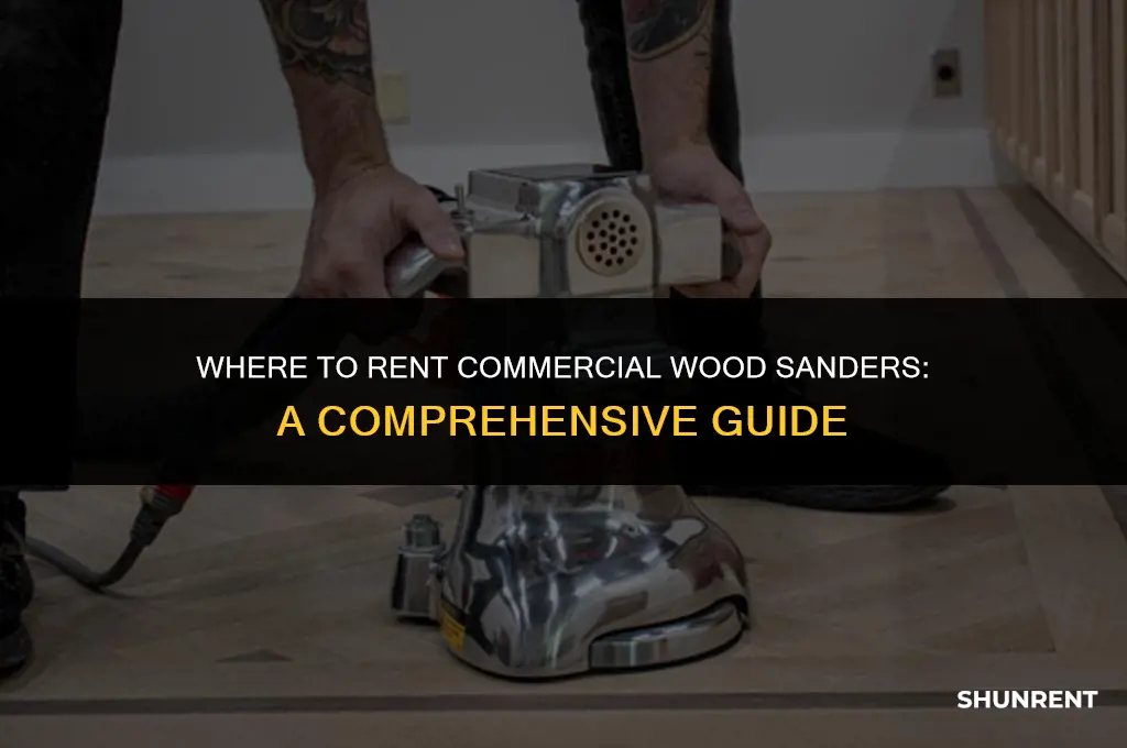 where to rent commercial wood sander rental