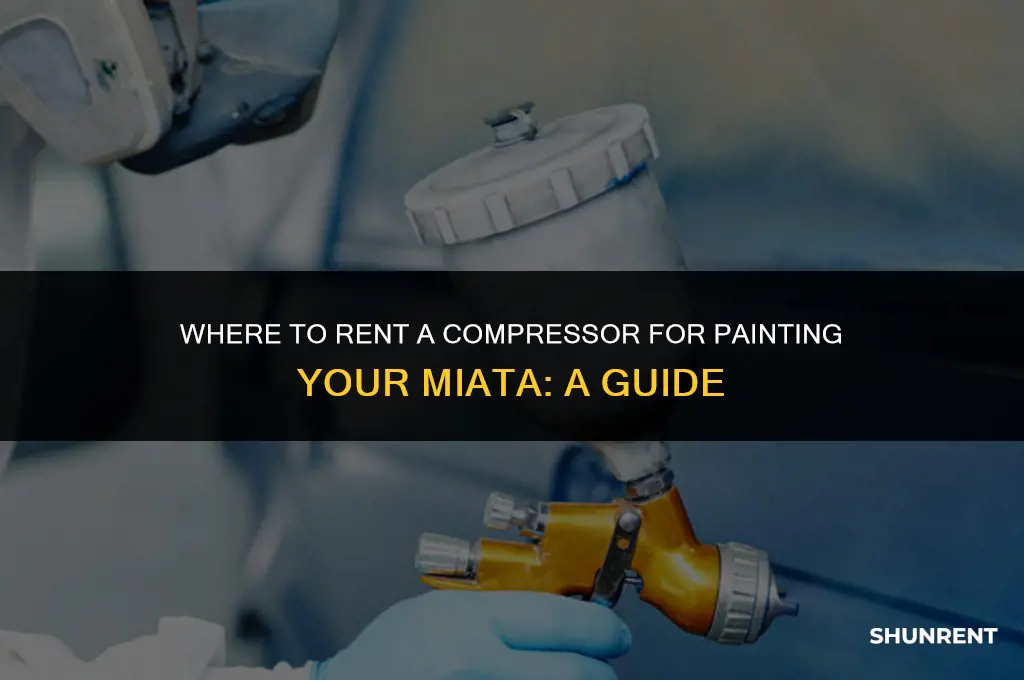 where to rent compressor for paint miata