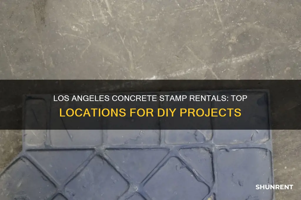 where to rent concrete stamps in los angeles