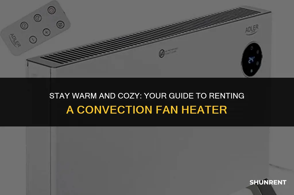 where to rent convetex fan with heater