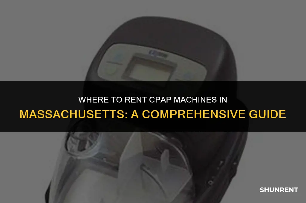 where to rent cpap machine in mass