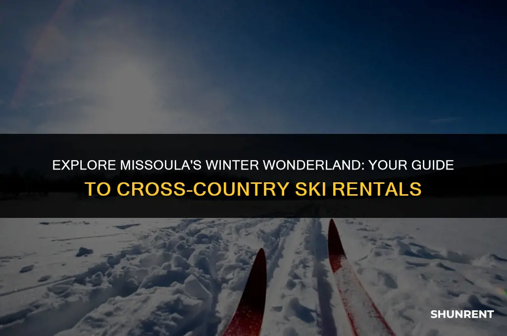 where to rent cross country skis missoula