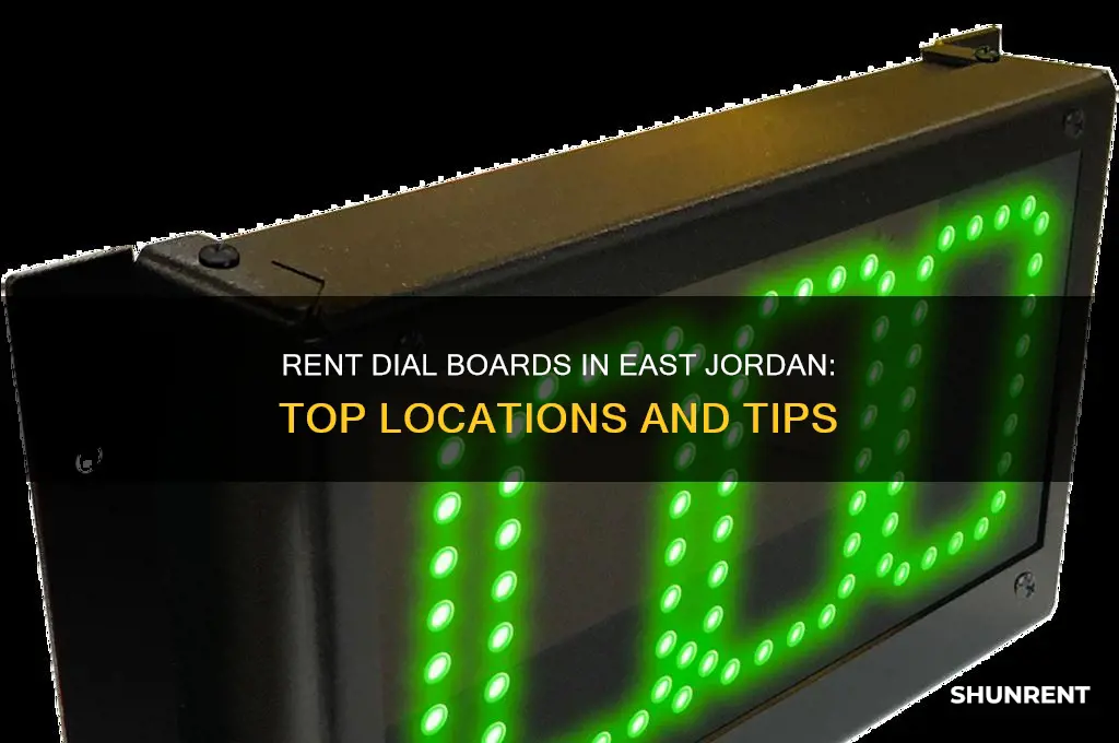 where to rent dial boards in east jordan