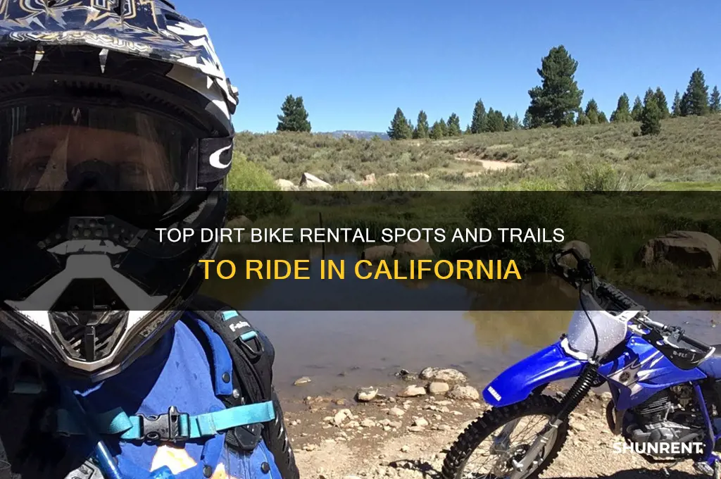 where to rent dirt bikes and ride in ca