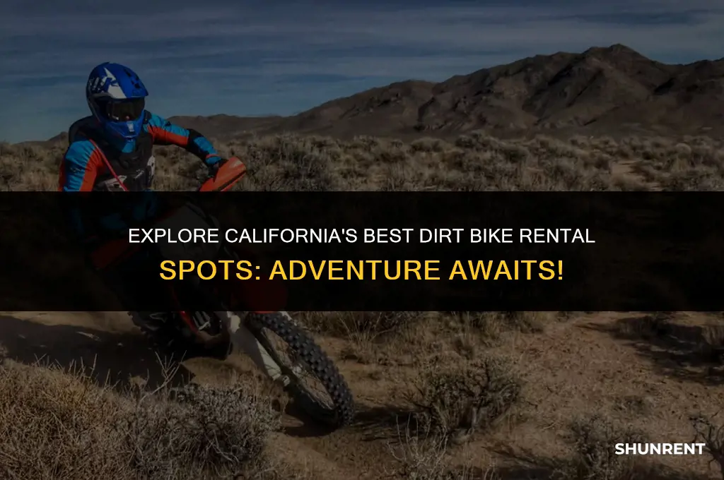 where to rent dirt bikes in california
