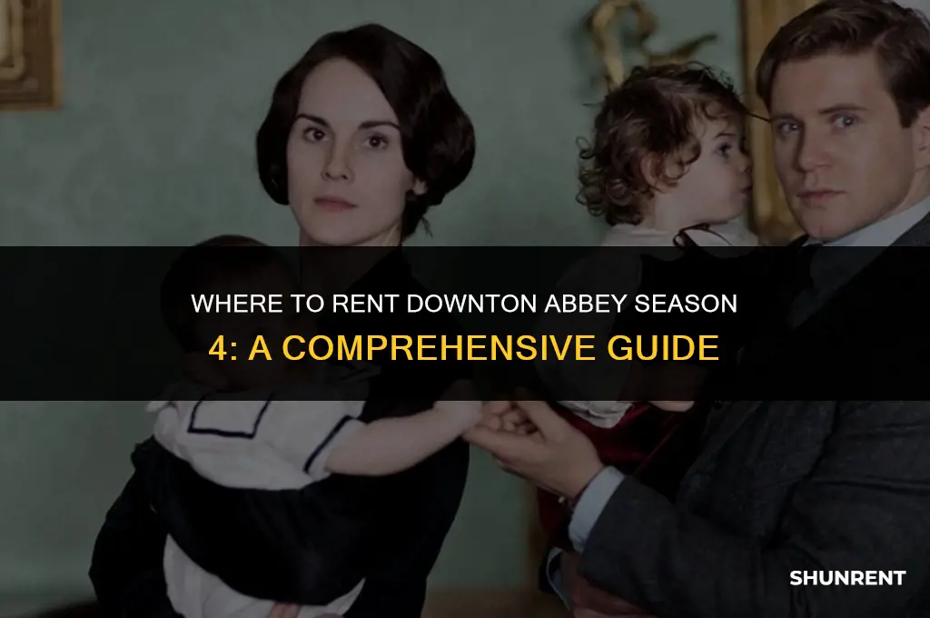 where to rent downton abbey season 4