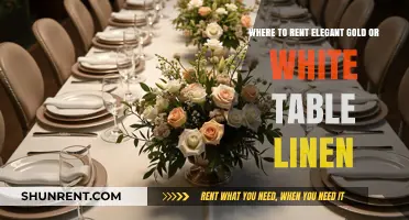 Elegant Gold or White Table Linen Rentals: Top Venues to Enhance Your Event