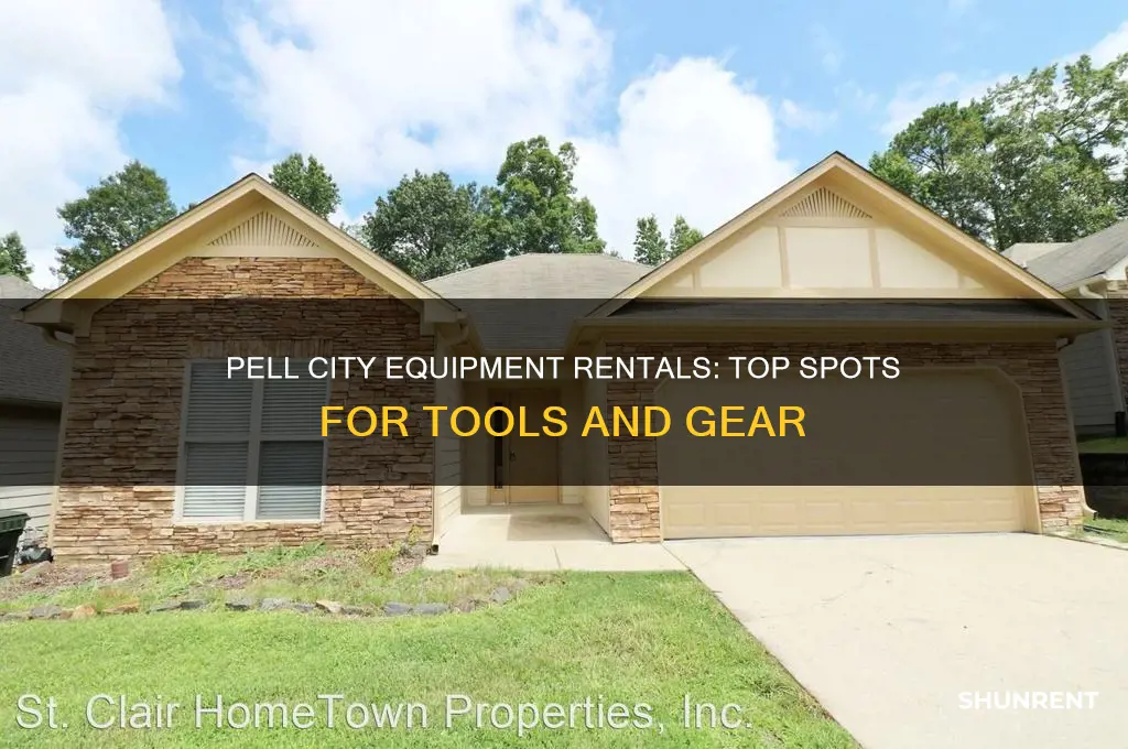 where to rent equipment and tools in pell city alabama