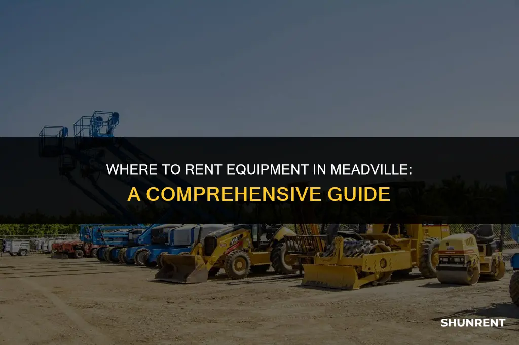 where to rent equipment in meadville p