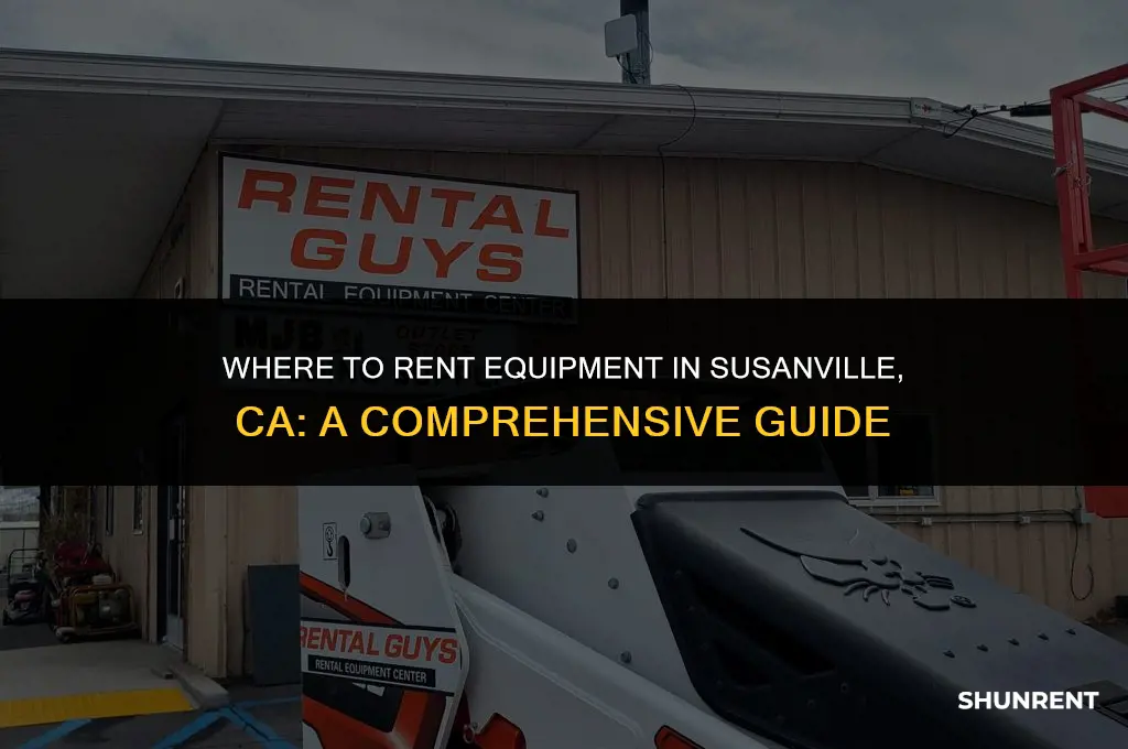 where to rent equipment in susanville ca