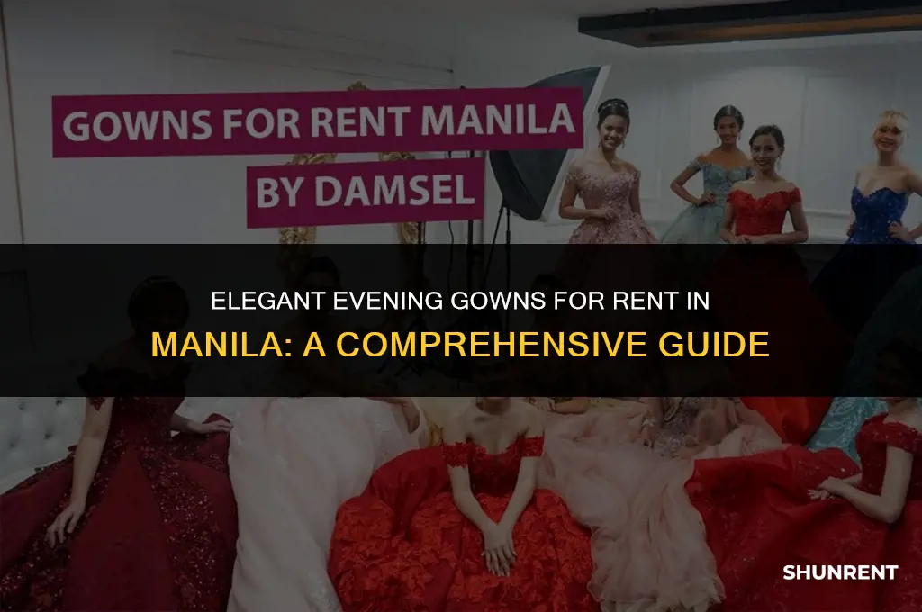 where to rent evening gowns in manila
