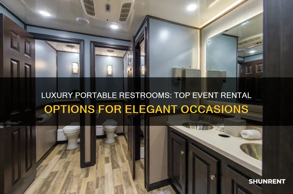 where to rent fancy porta potties for events