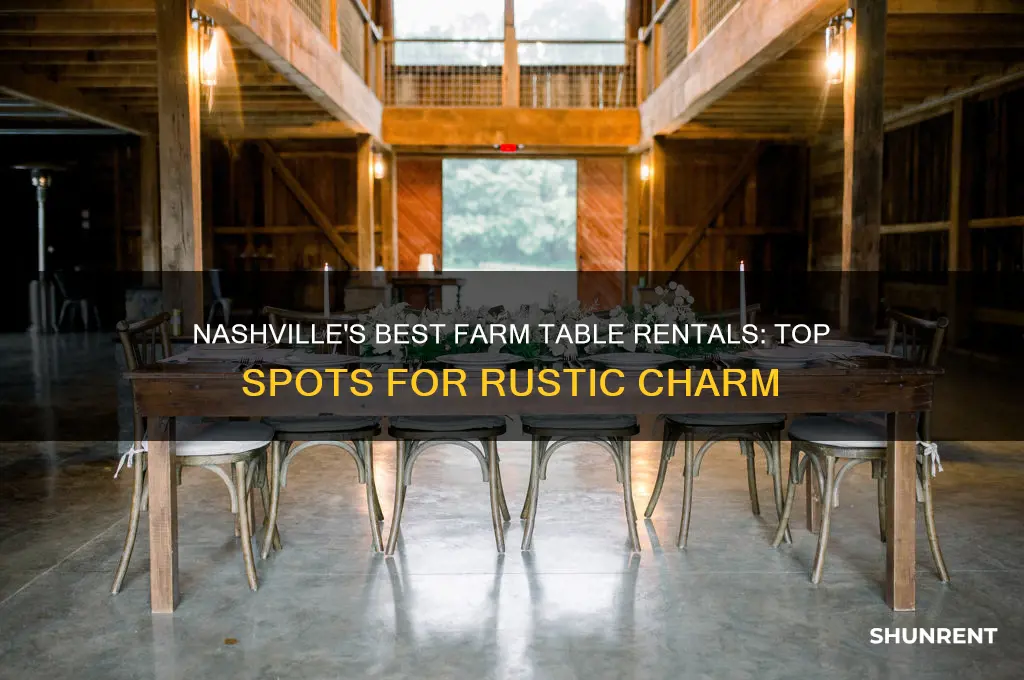 where to rent farm tables in nashville tn