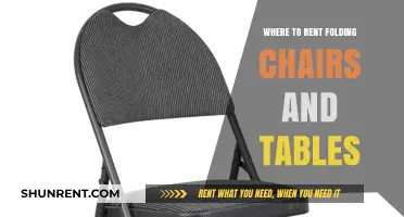 Where to Rent Folding Chairs and Tables