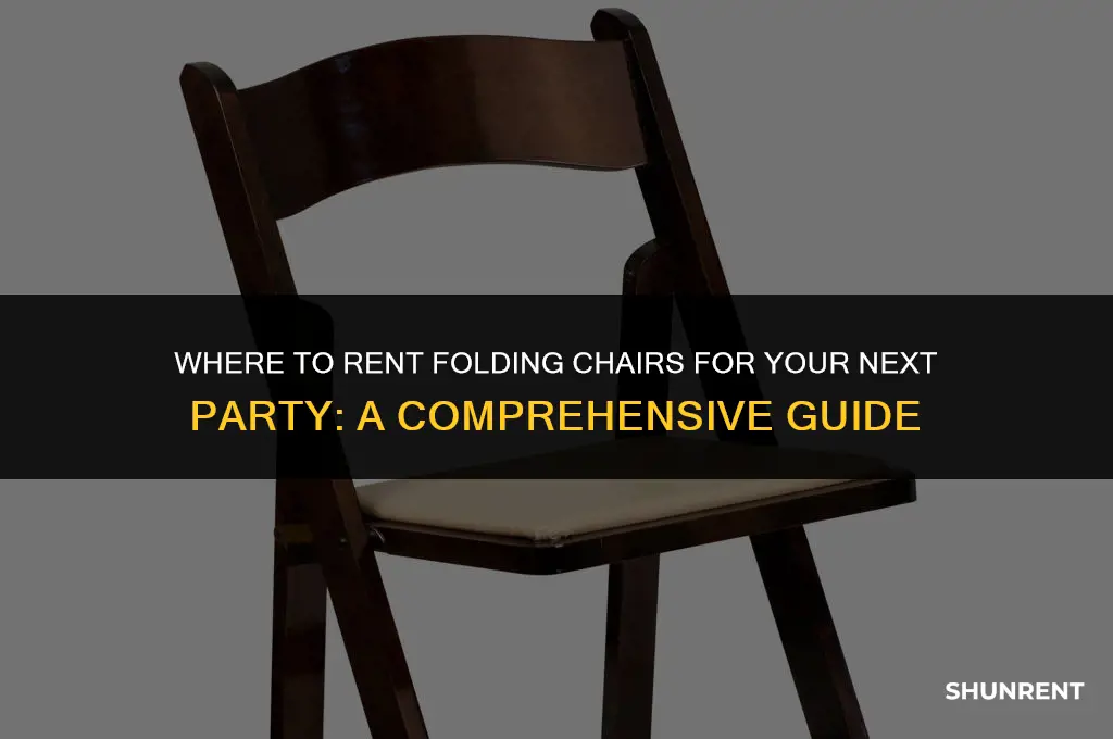 where to rent folding chairs for party
