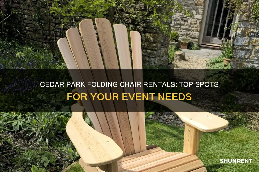 where to rent folding chairs in cedar park