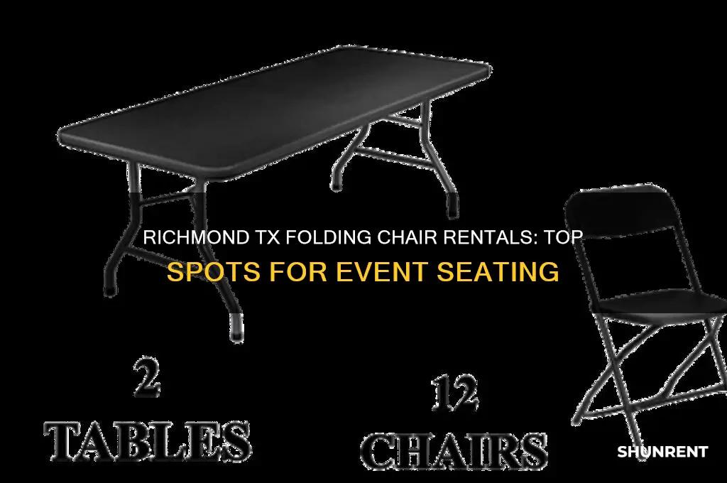 where to rent folding chairs in richmond tx