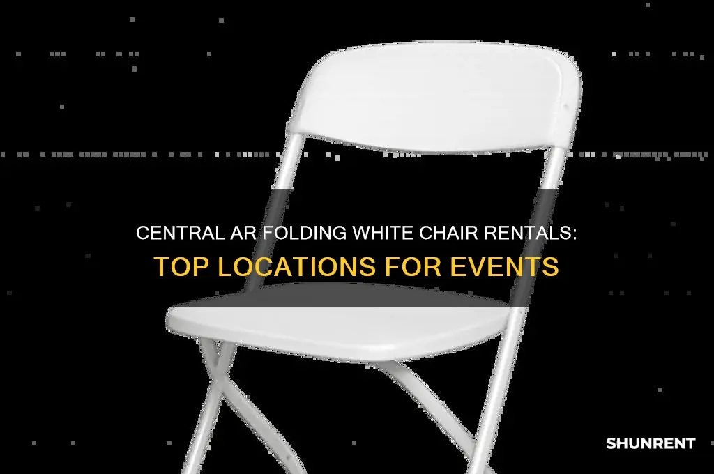 where to rent folding white chairs in central ar