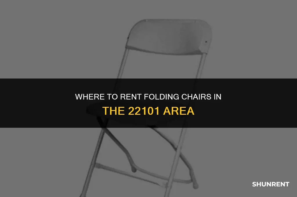 where to rent foldlng chairs in 22101